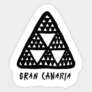 Gran canaria canary islands art traditional art pintaderas Sticker